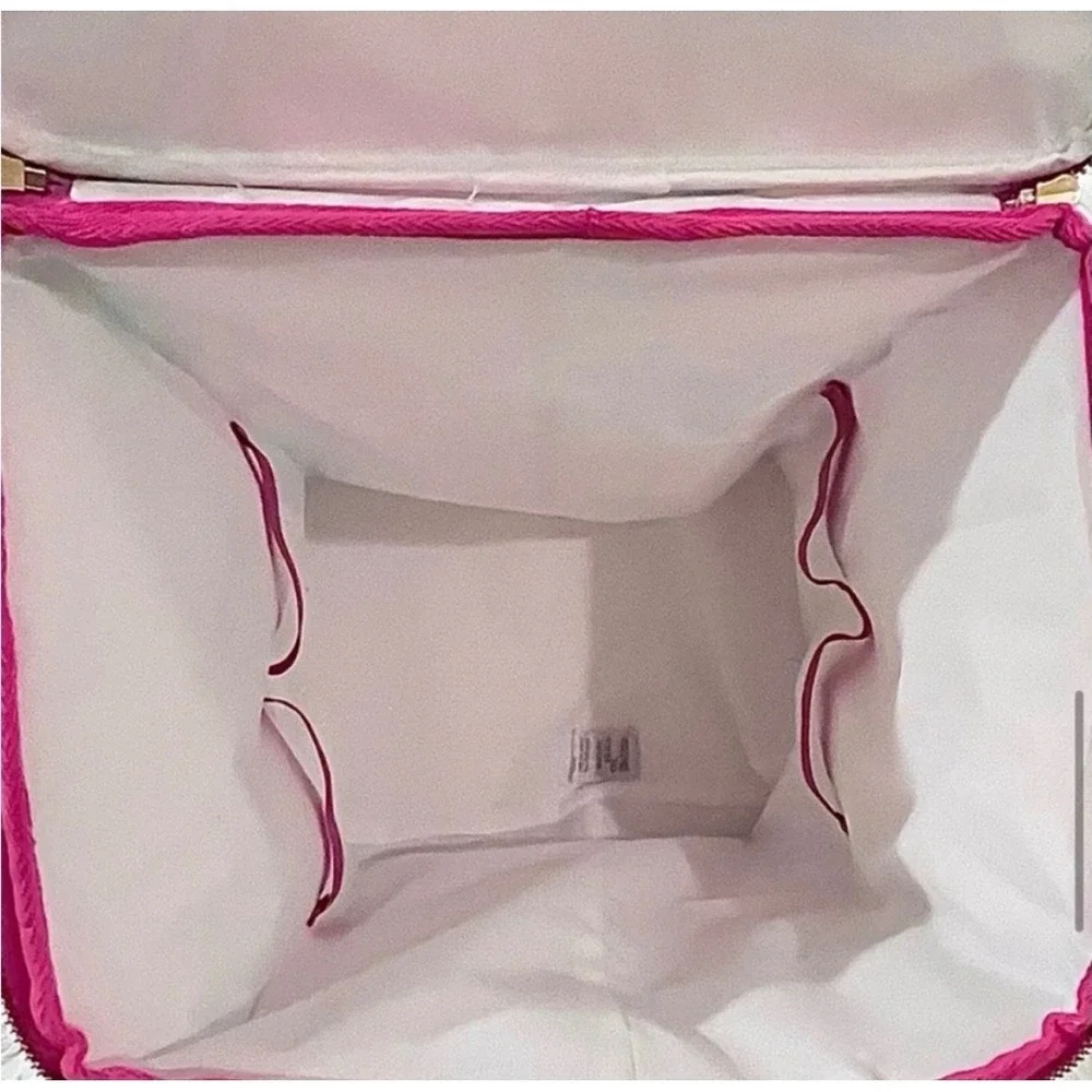 Lilly‎ Pulitzer Insulated Food/Wine Carrier Cooler Fruity Flamingo Pink/Aqua NWT